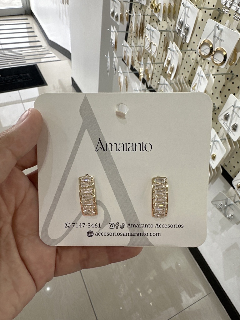 Arete doble brillante