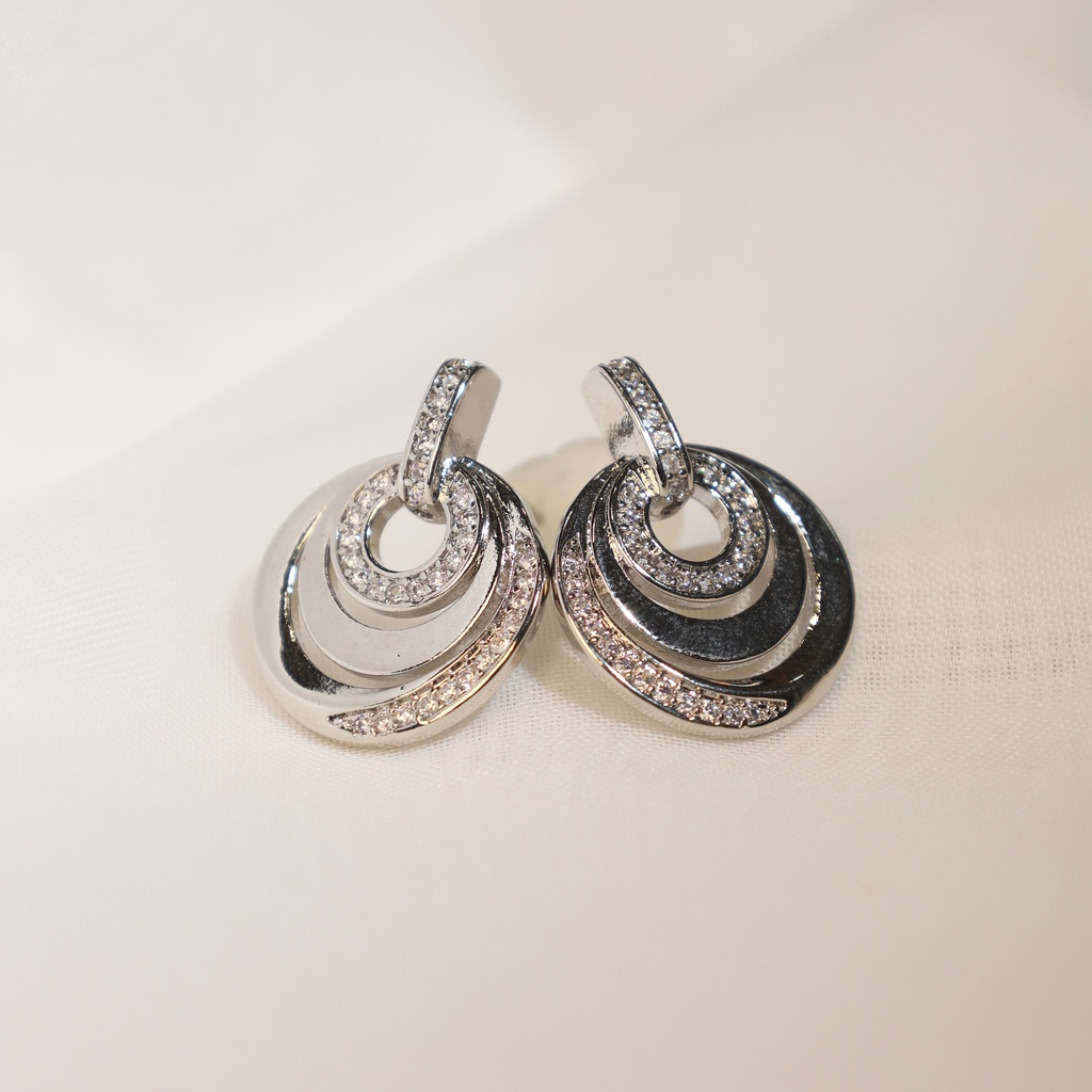 Arete ondas circulares silver