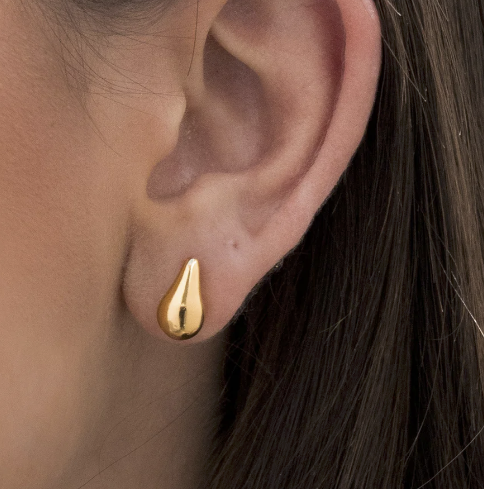 Aretes mini gota gold