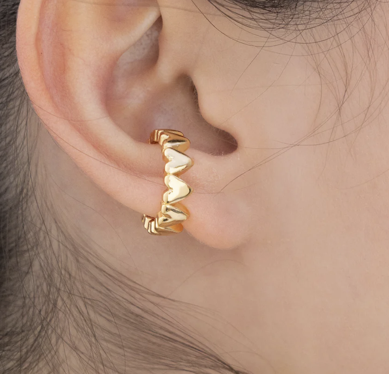 Earcuff de corazones AVM