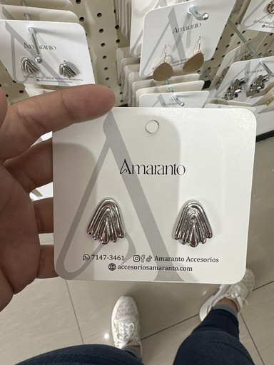 Arete almeja silver