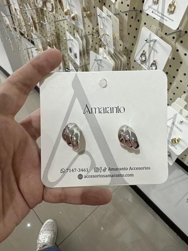 Arete tres aros silver