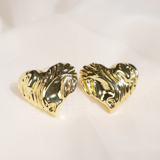 Arete corazon relieve gold